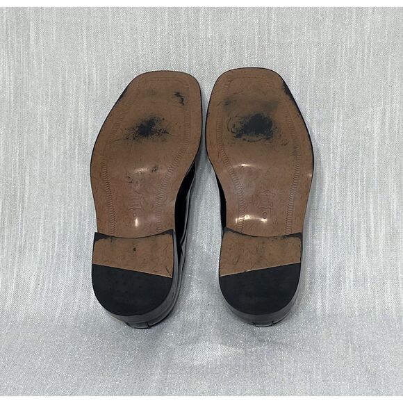 Giorgio V Black Leather Shoes - Size 9M